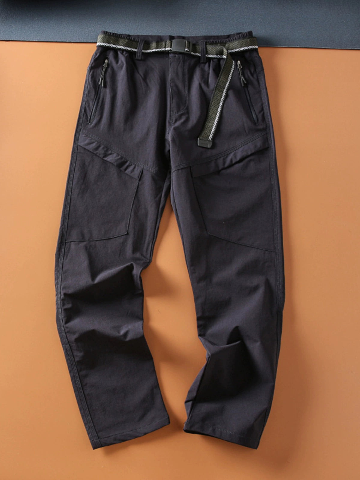 Spring and Autumn Functional Elastic Quick-Drying Multi-Pocket Trousers Outdoor