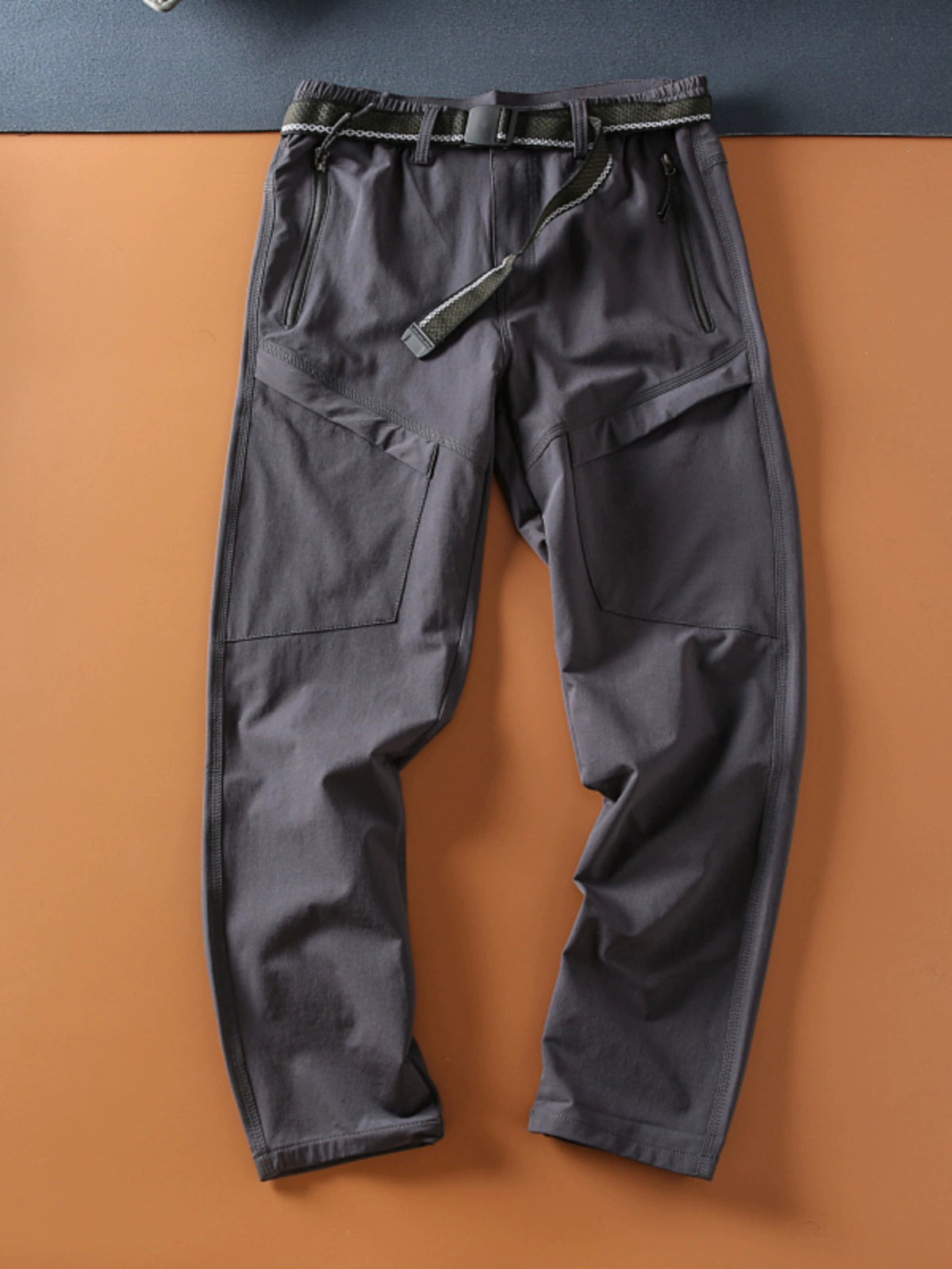 Spring and Autumn Functional Elastic Quick-Drying Multi-Pocket Trousers Outdoor