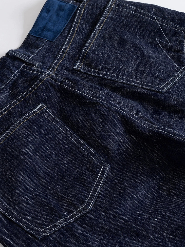 Heavy Red Ear Amekaji Men's Dark Blue Jeans