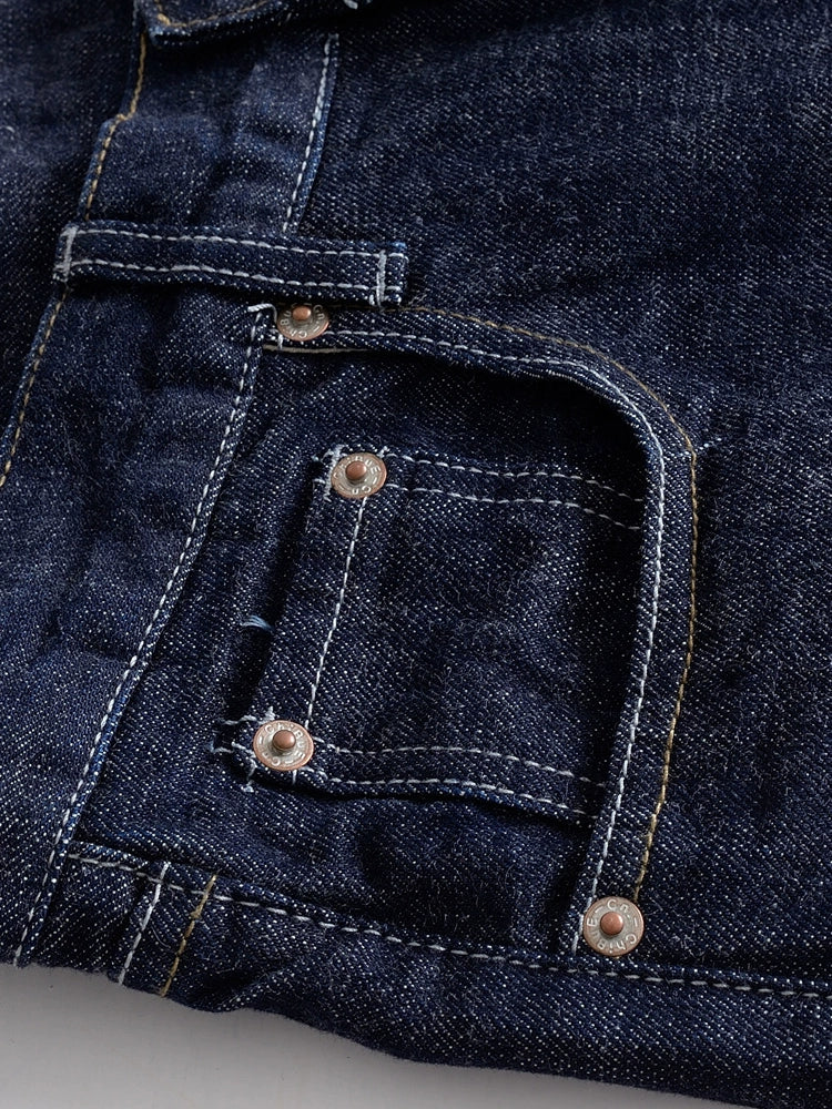 Heavy Red Ear Amekaji Men's Dark Blue Jeans