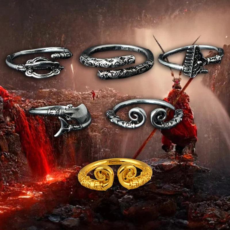 Black Myth Wukong Monkey King Hoop Ring Metal Arts