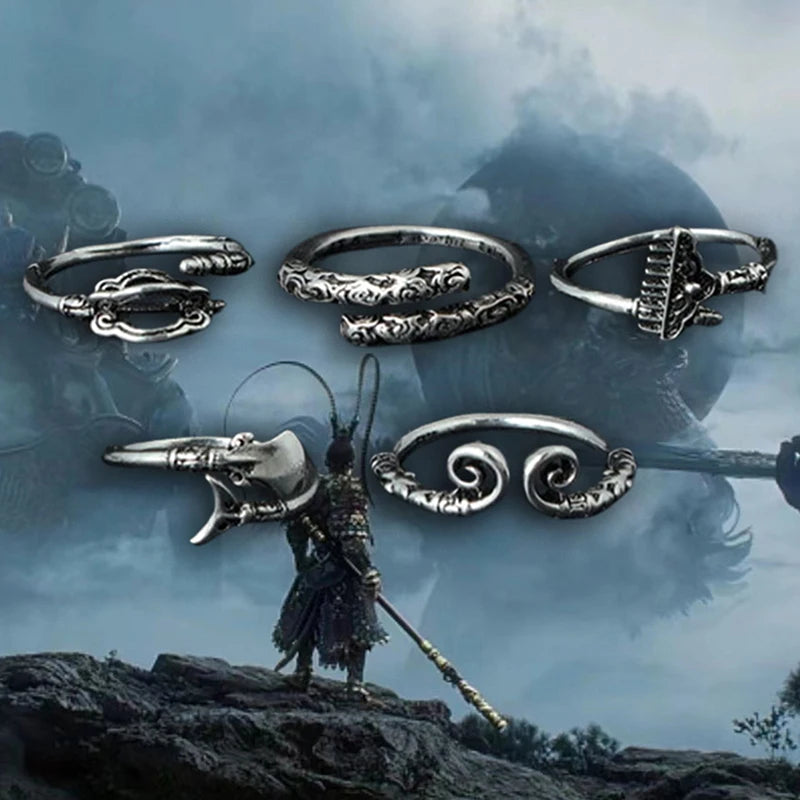 Black Myth Wukong Monkey King Hoop Ring Metal Arts