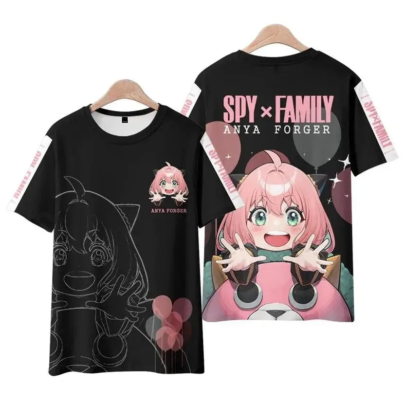 Anime SPY X Family T-Shirts Women Casual Breathable Short Sleeves