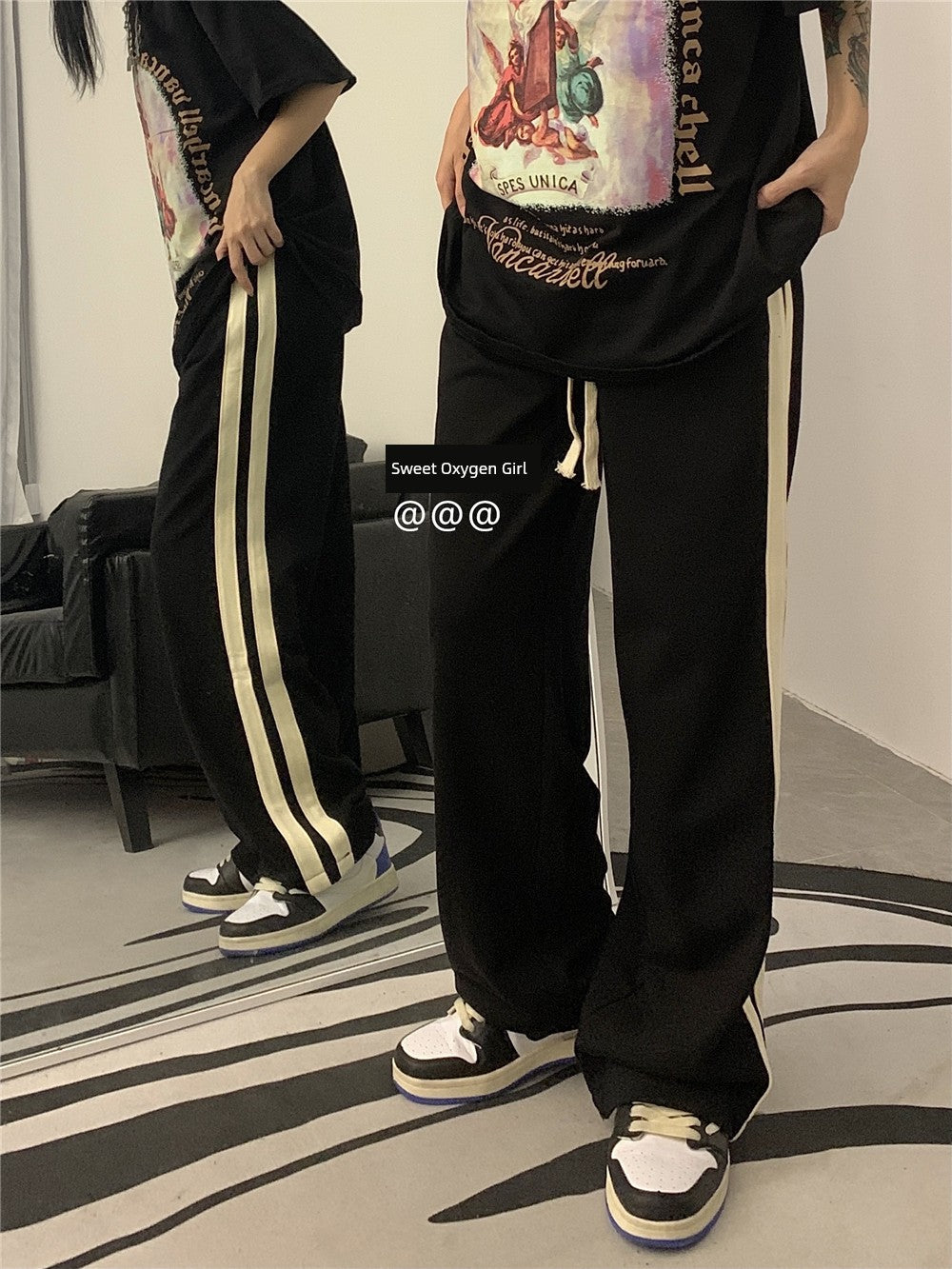 Sweet Oxygen Girl Striped Sweatpants