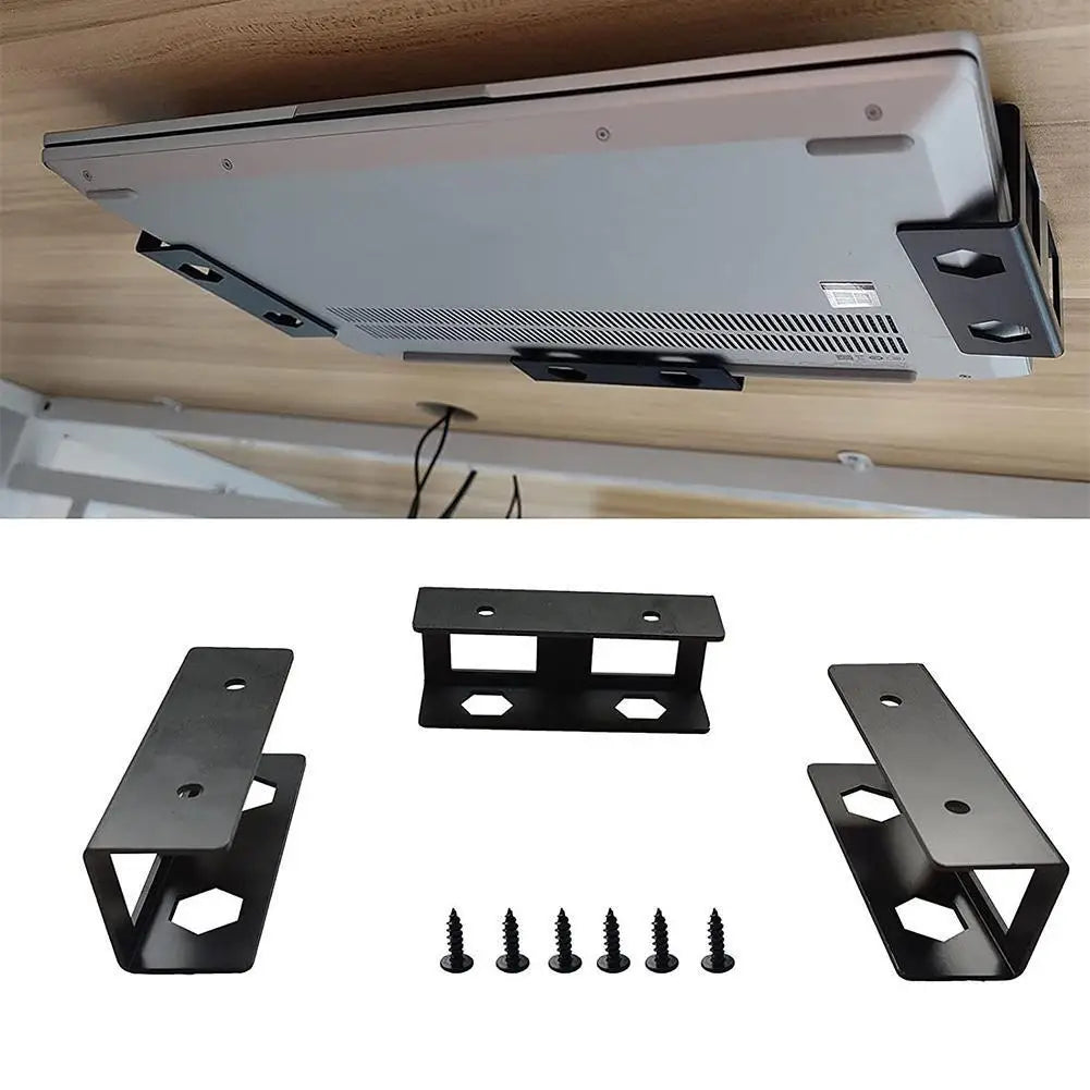 Under Table Laptop Holder Notebook Storage Brackets