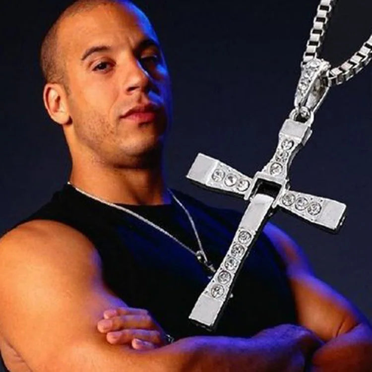 Men's Cross Necklace – Fast and Angry Pendant