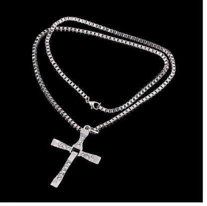 Men's Cross Necklace – Fast and Angry Pendant