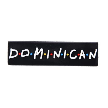 Dominican Flag Food & Pizza Shoe Charms – DIY Letter Decorations, Kids' Funny Gifts