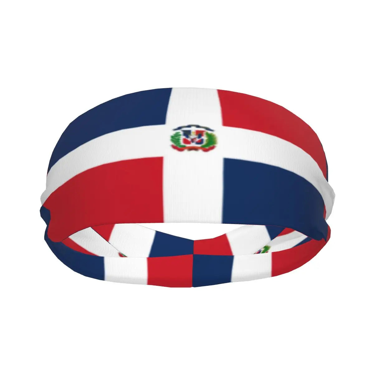 Dominican Republic Flag Sports Sweatband – Breathable Yoga Headband for Hair