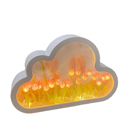 Tulip Cloud Nightlight - Decorative Desktop Ornament, Perfect Birthday & Valentine’s Gift