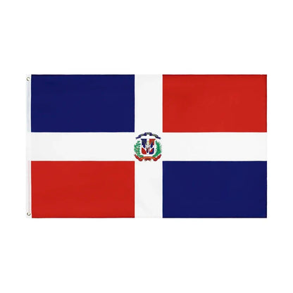 Dominican Republic National Flag – Hanging Polyester Banner for Outdoor/Indoor Decoration