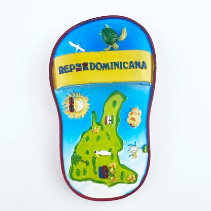 Dominican Republic Fridge Magnets – Creative Tourism Souvenirs, Magnetic Stickers for Home Decor and Wedding Gifts