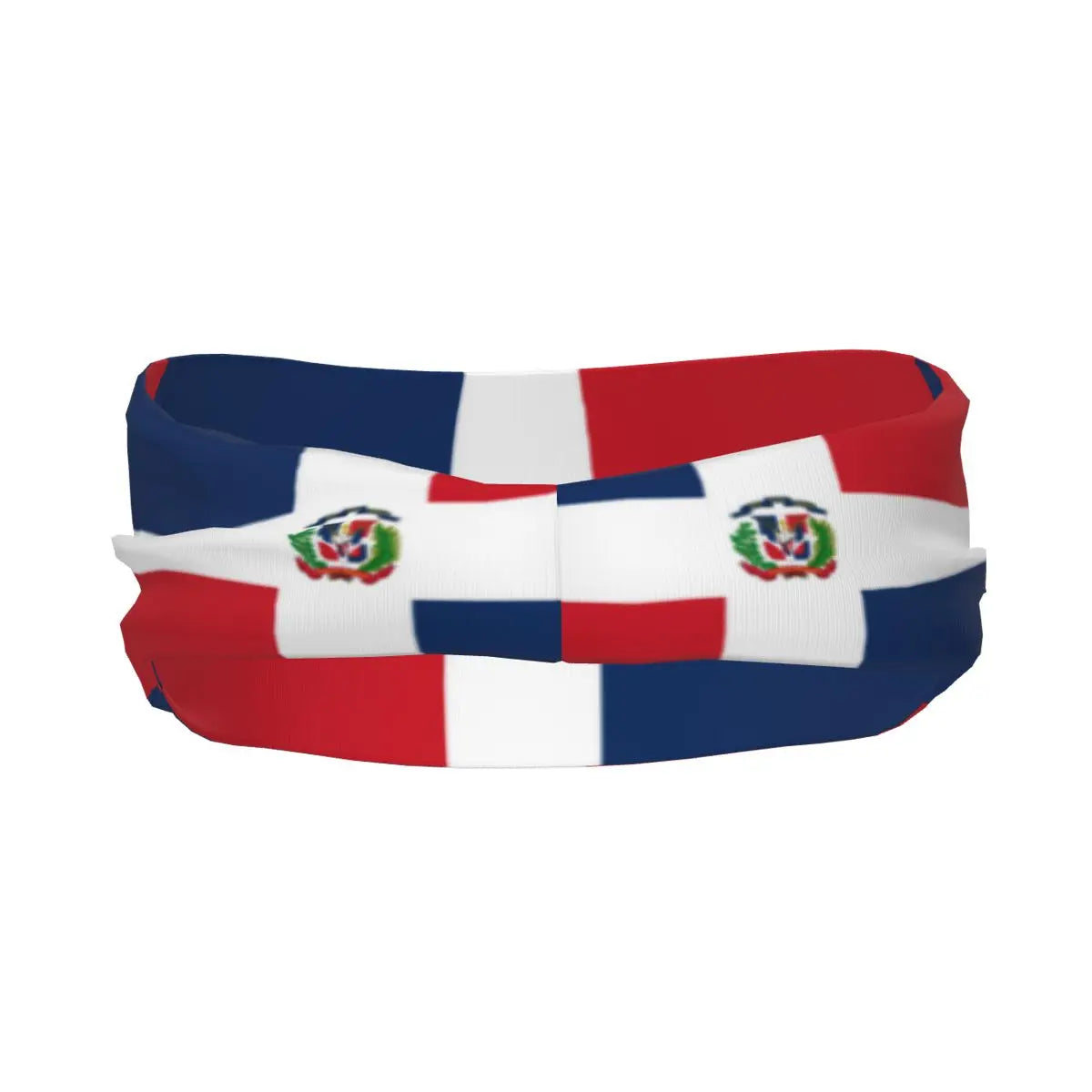 Dominican Republic Flag Sports Sweatband – Breathable Yoga Headband for Hair