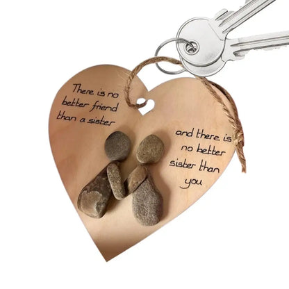 Rustic Heart Shape Wooden Wall Decor: Couples Birds & Bunny Design