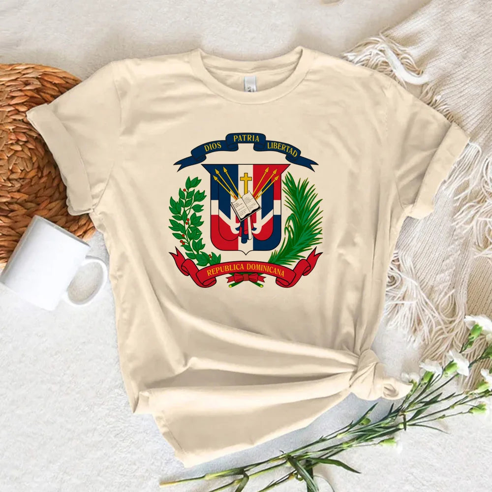 Dominican Republic Graphic Y2K Summer Tee – Women's Designer Anime Top