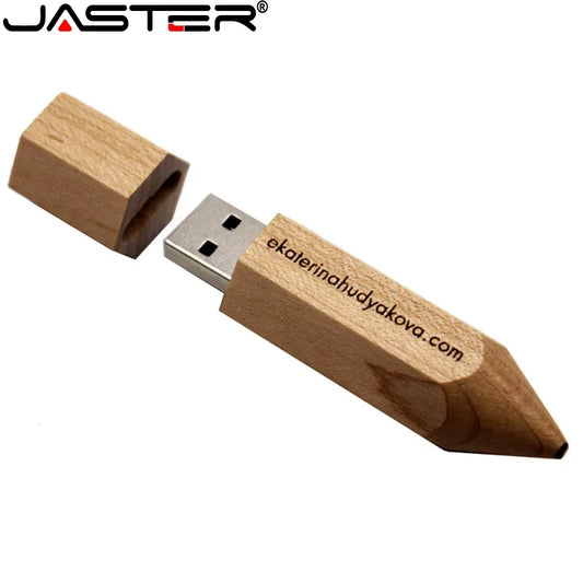 JASTER Wooden Pencil USB Flash Drive