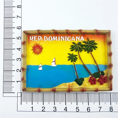 Dominican Republic Fridge Magnets – Creative Tourism Souvenirs, Magnetic Stickers for Home Decor and Wedding Gifts