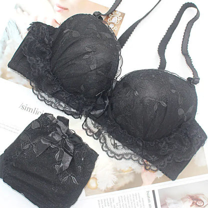 Hot Sale Sexy Lingerie Set - Wireless Lace Bra & Panties for Women